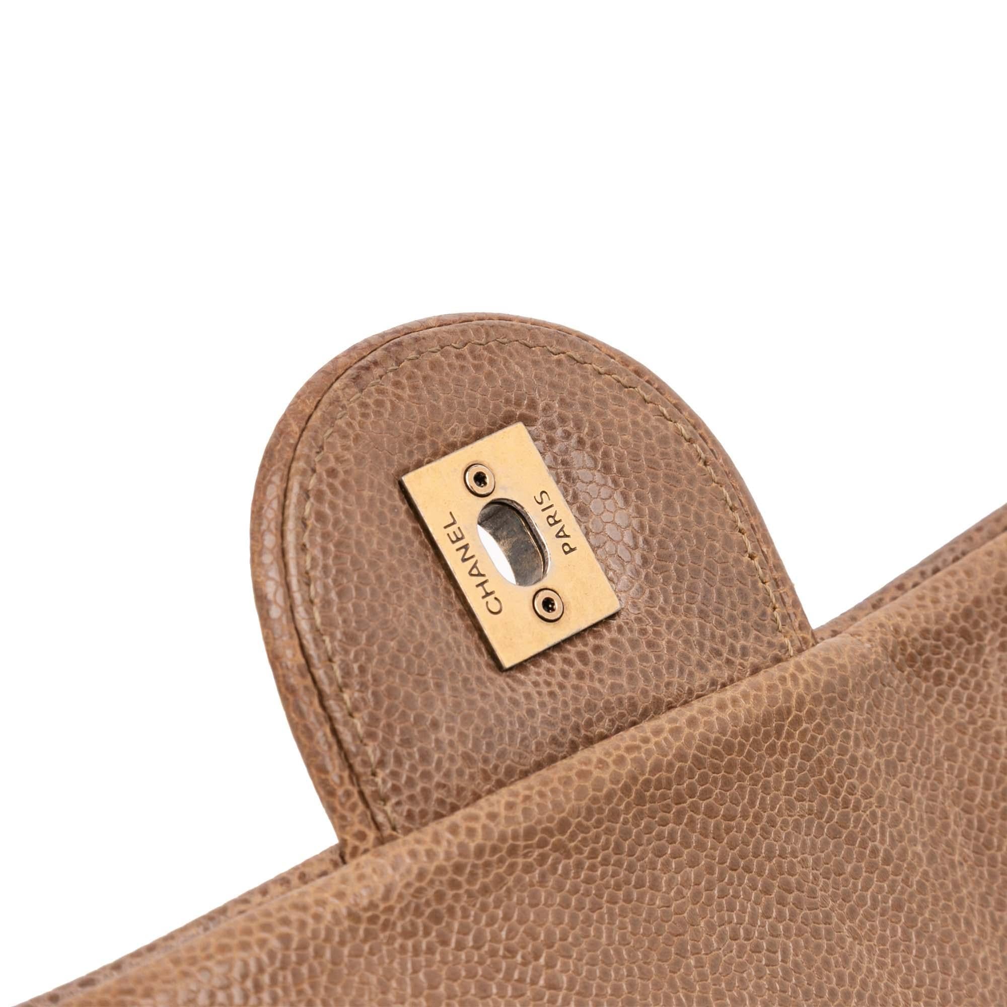 Chanel Large Quilted Caviar Shiva Flap