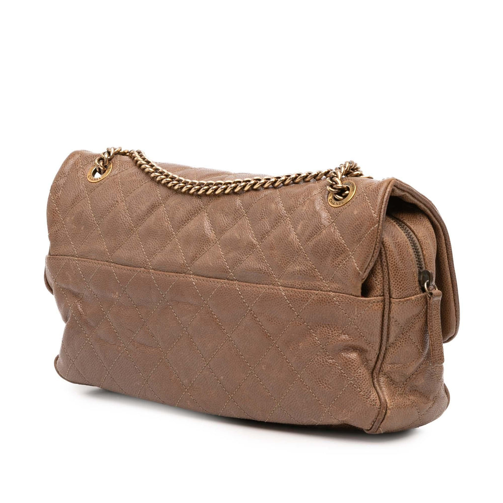 Chanel Large Quilted Caviar Shiva Flap