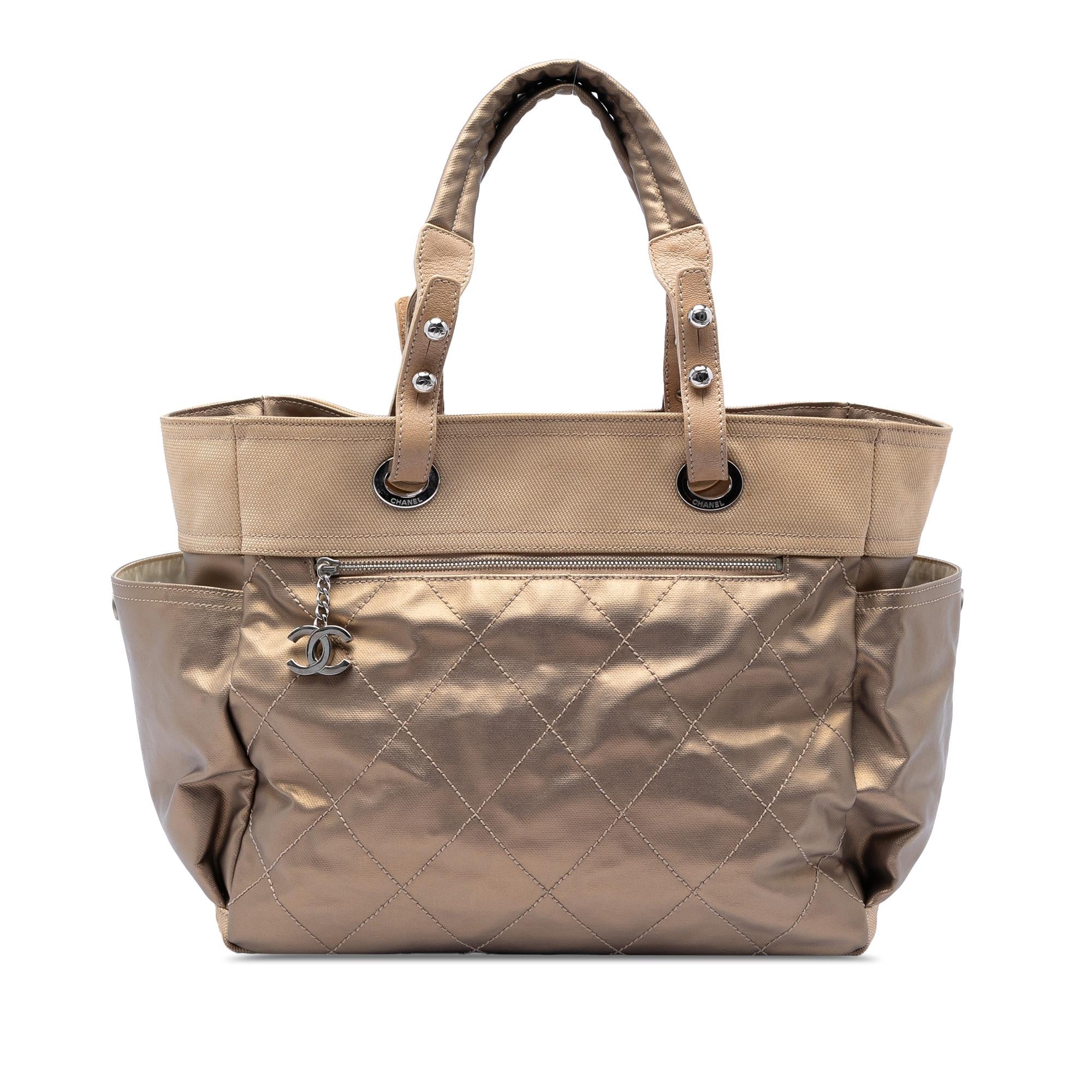 Chanel Large Quilted Coated Canvas Paris Biarritz Tote