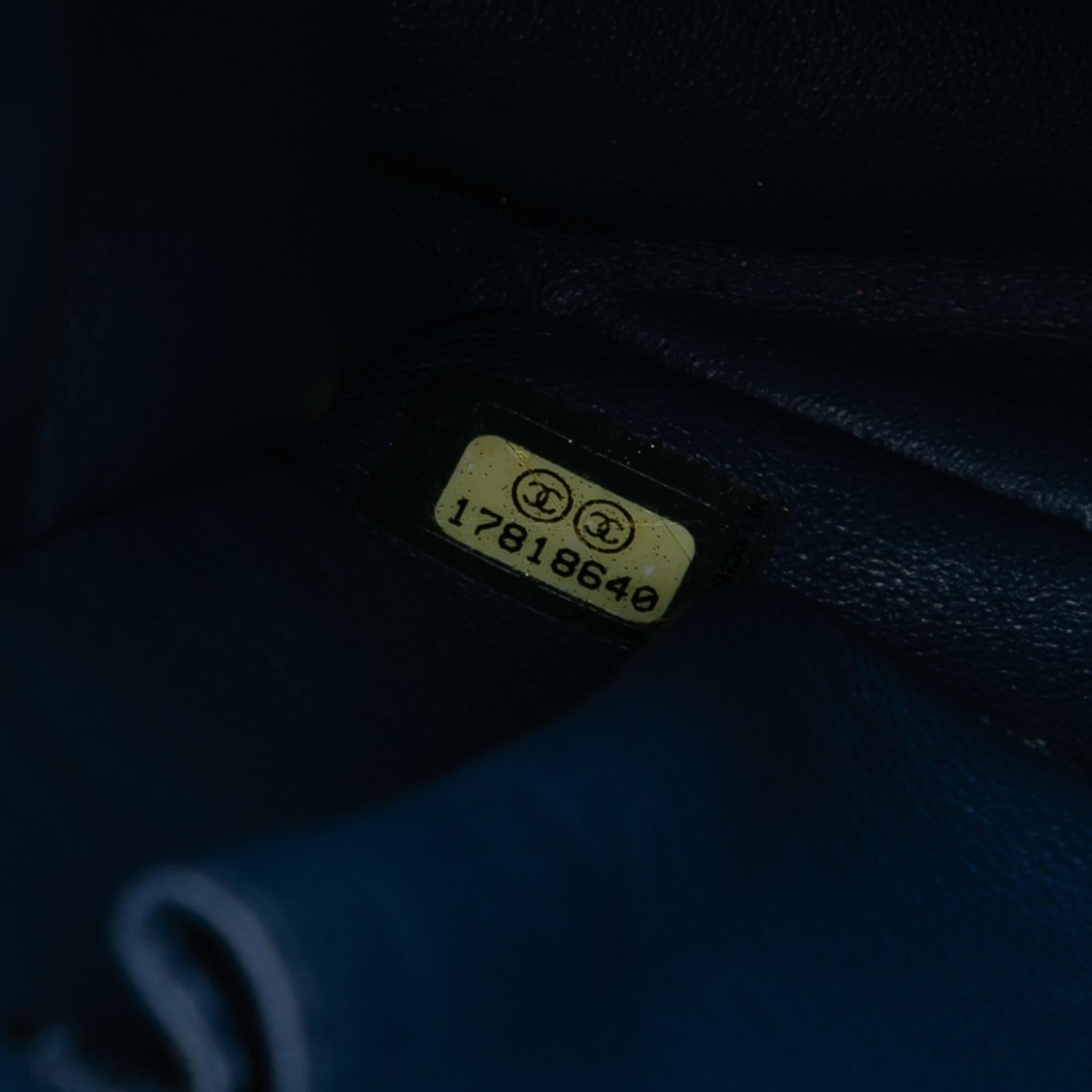Chanel Large Quilted Denim Boy Flap