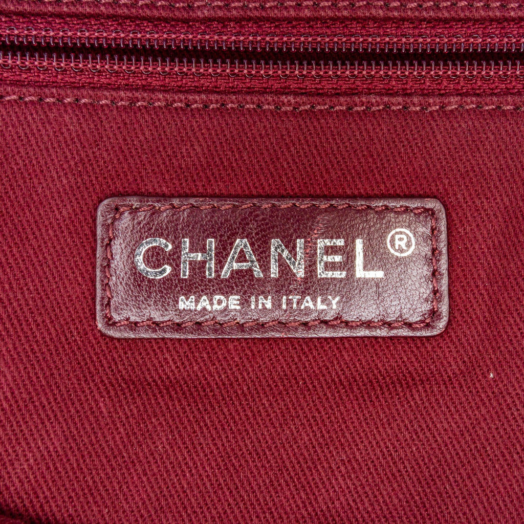 Chanel Large Quilted Glazed Calfskin Duo Color Tote