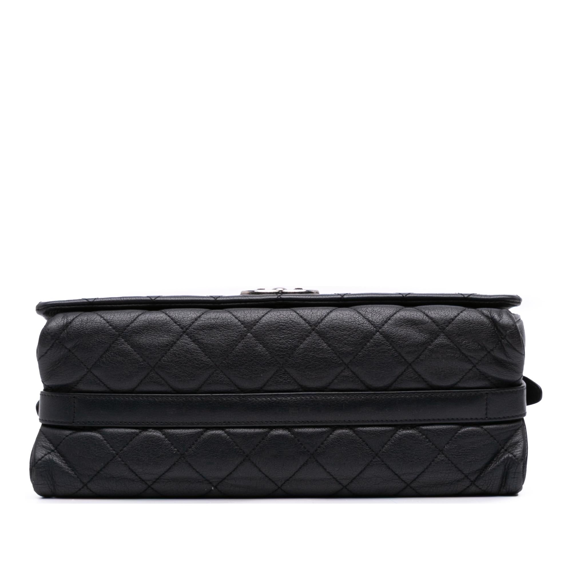 Chanel Large Quilted Goatskin City Rock Flap