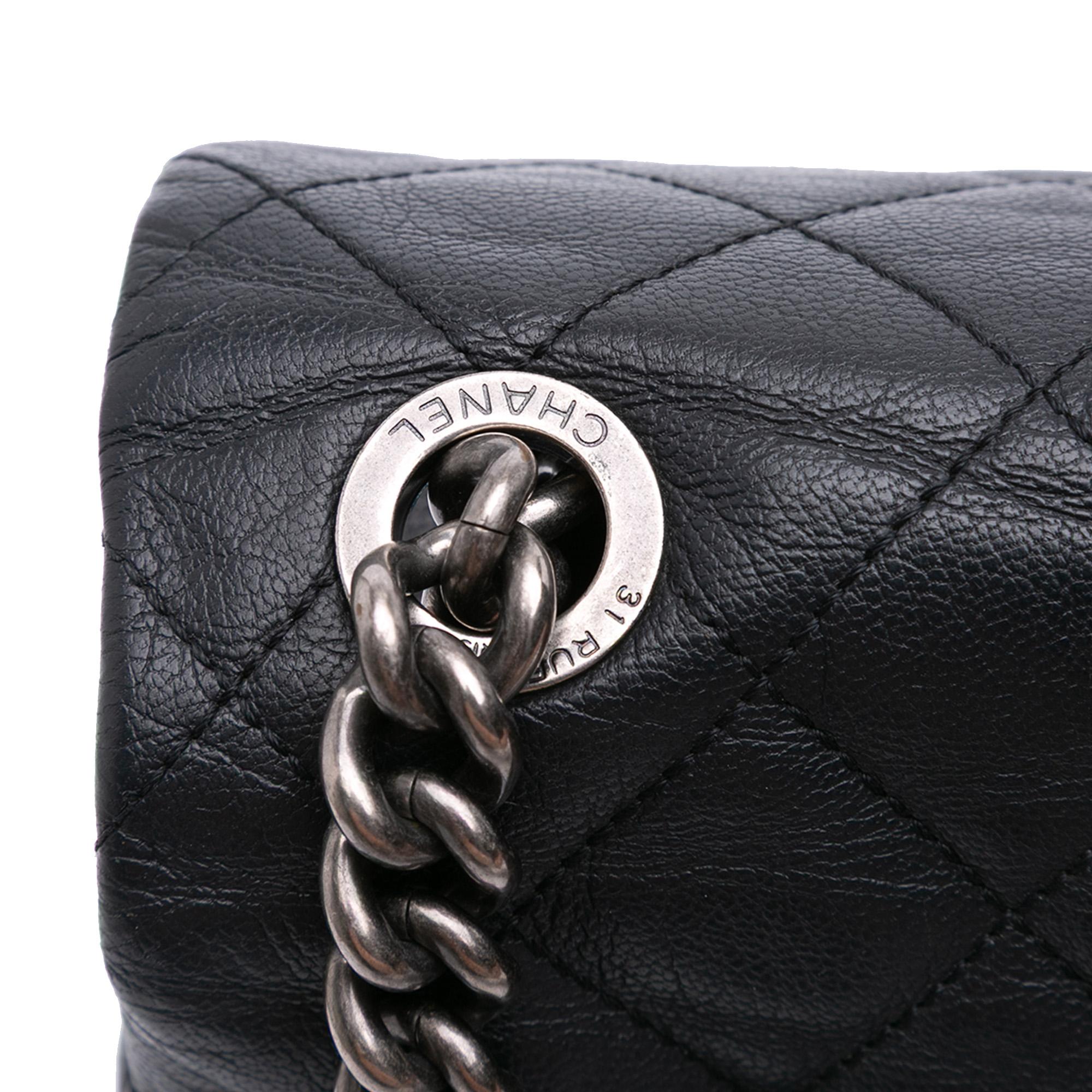 Chanel Large Quilted Goatskin City Rock Flap