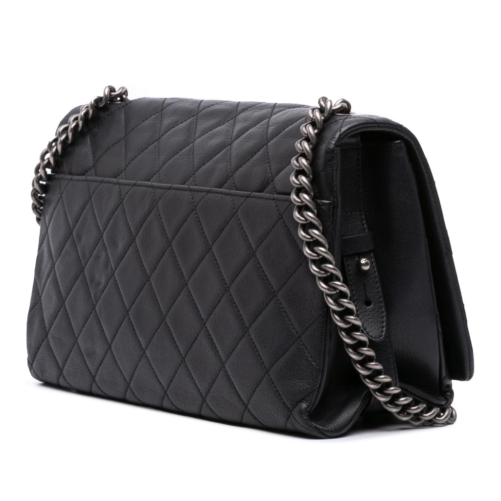 Chanel Large Quilted Goatskin City Rock Flap