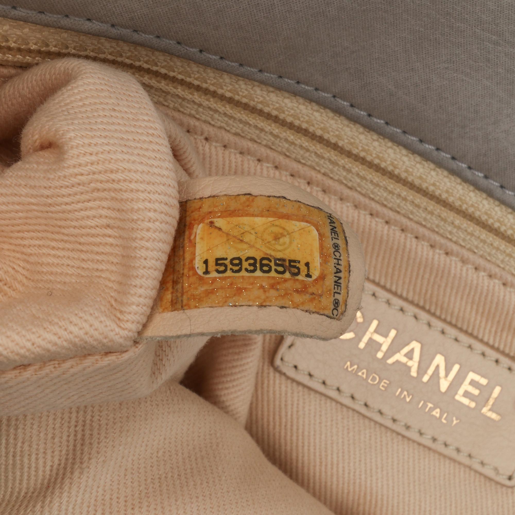 Chanel Large Quilted Iridescent Calfskin Coco Pleats Flap