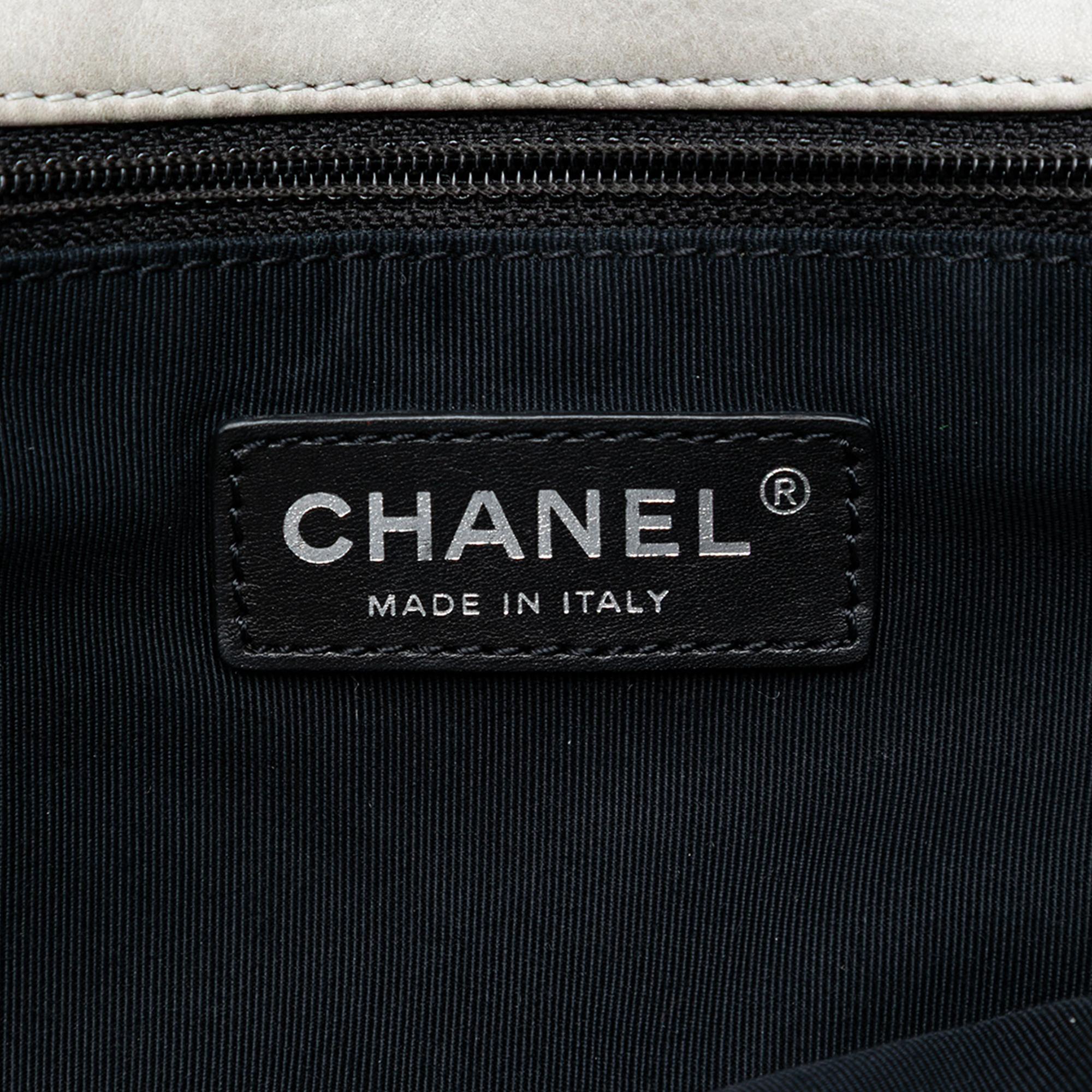 Chanel Large Quilted Iridescent Calfskin Coco Pleats Flap