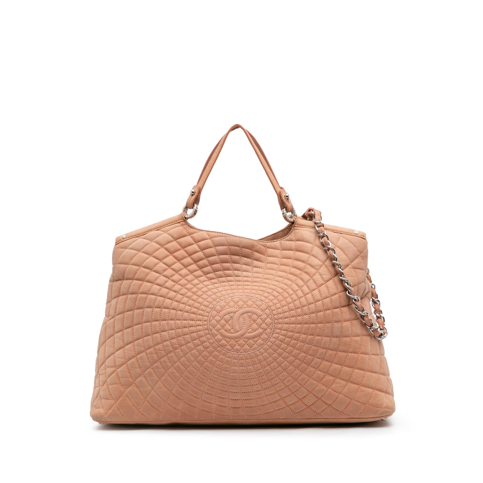 Chanel Large Quilted Iridescent Calfskin Sea Hit Tote