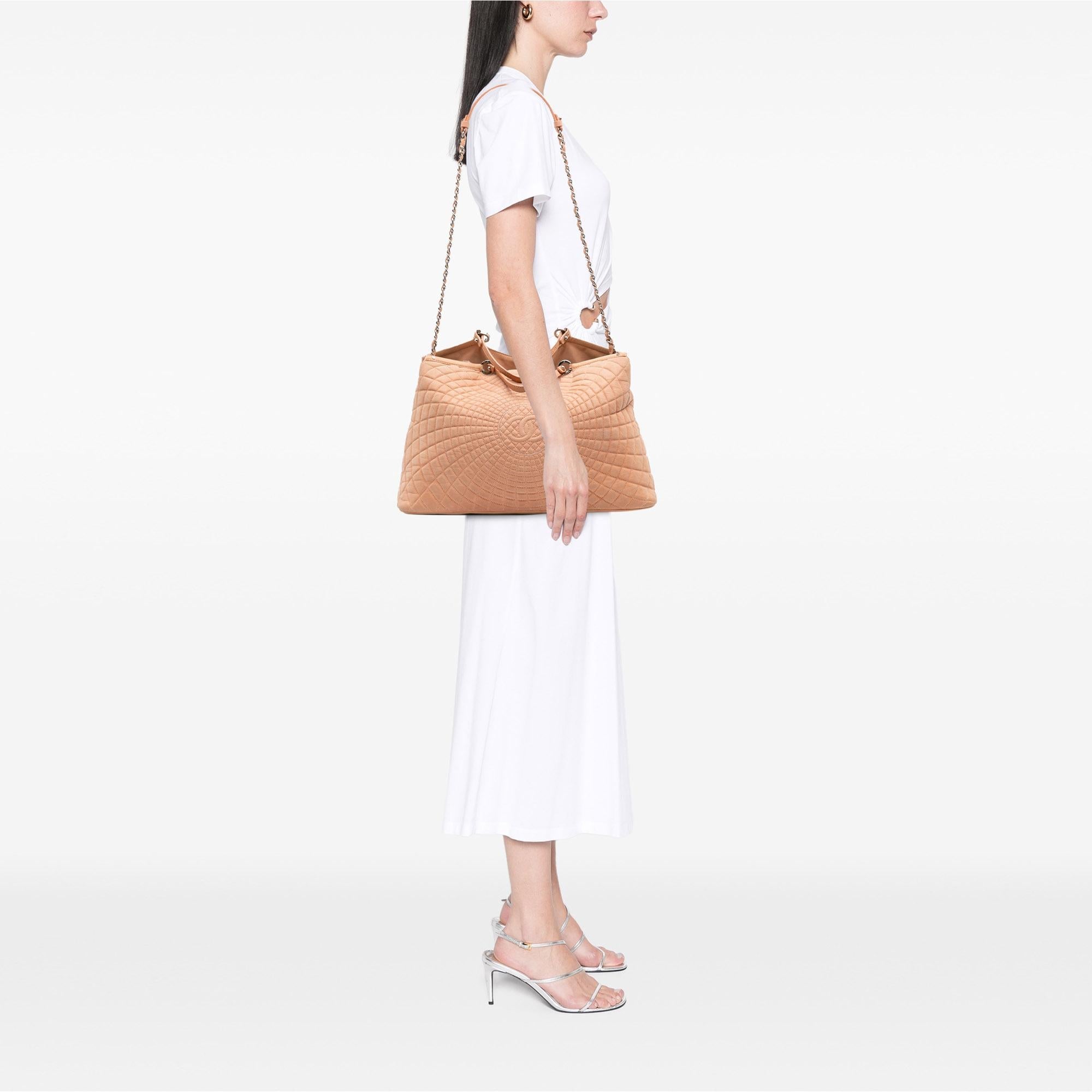 Chanel Large Quilted Iridescent Calfskin Sea Hit Tote