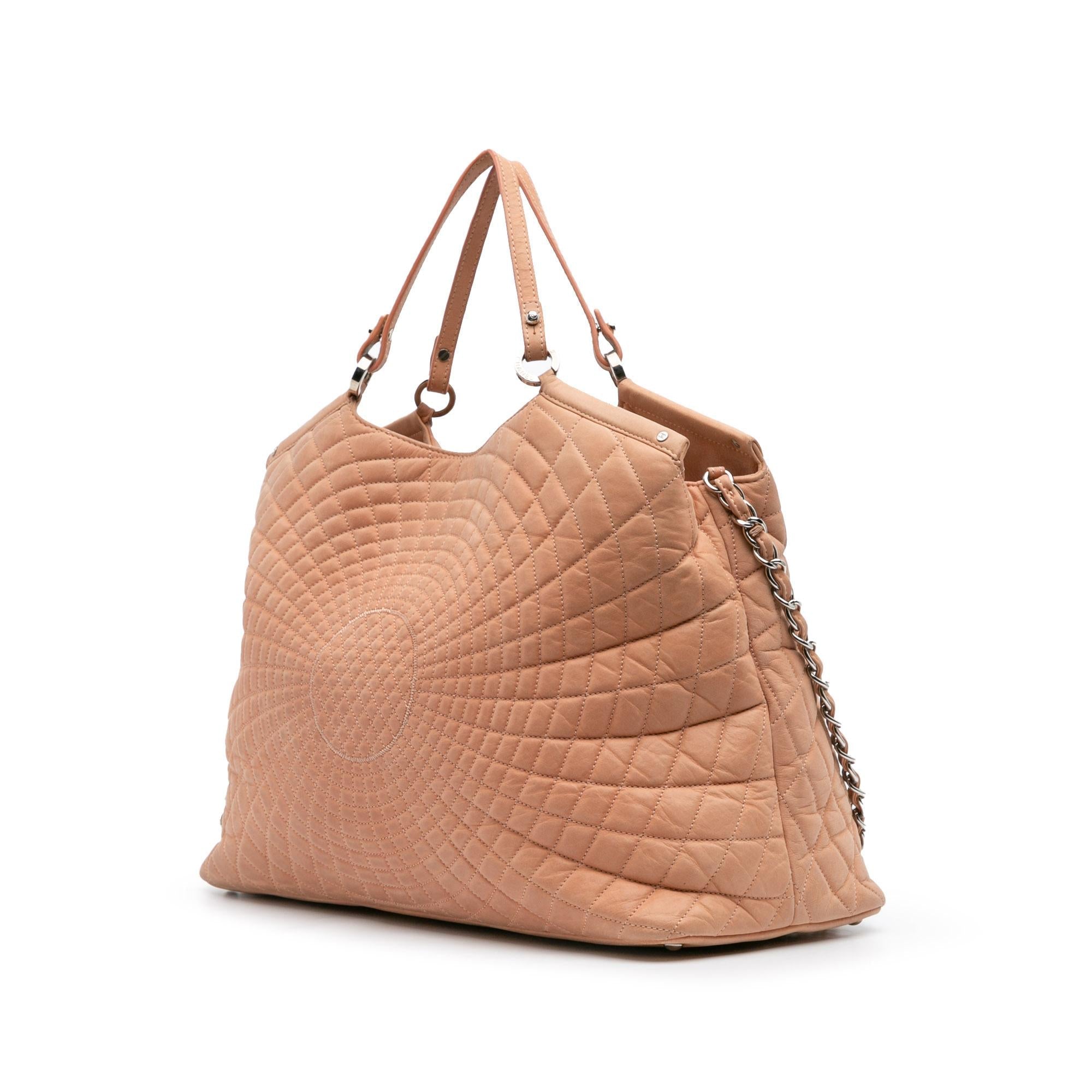 Chanel Large Quilted Iridescent Calfskin Sea Hit Tote