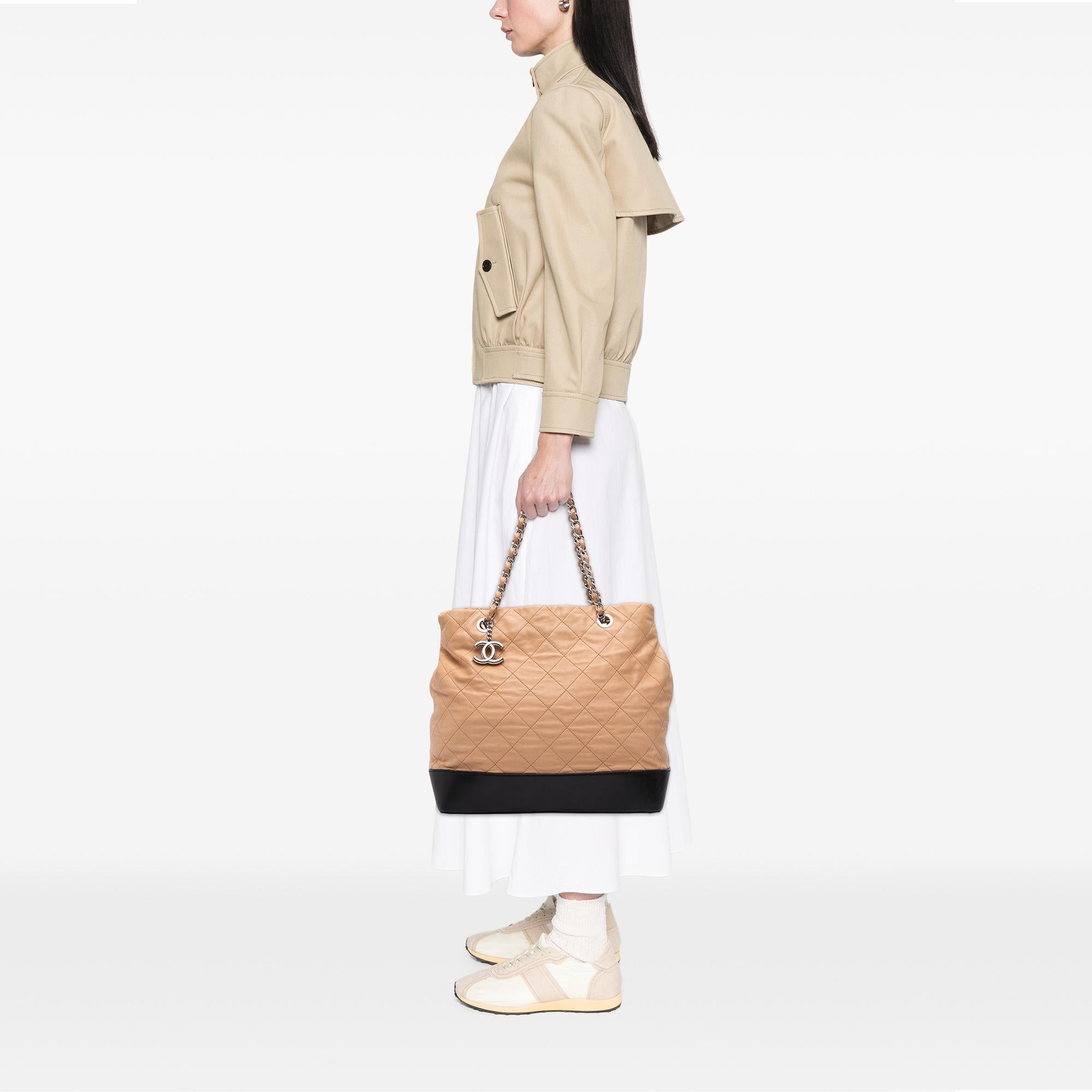 Chanel Large Quilted Iridescent Calfskin VIP Tote
