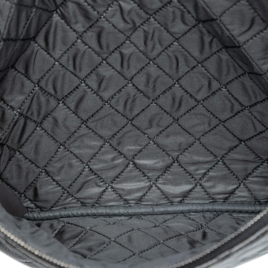 Chanel Large Quilted Iridescent Patent O Case Clutch