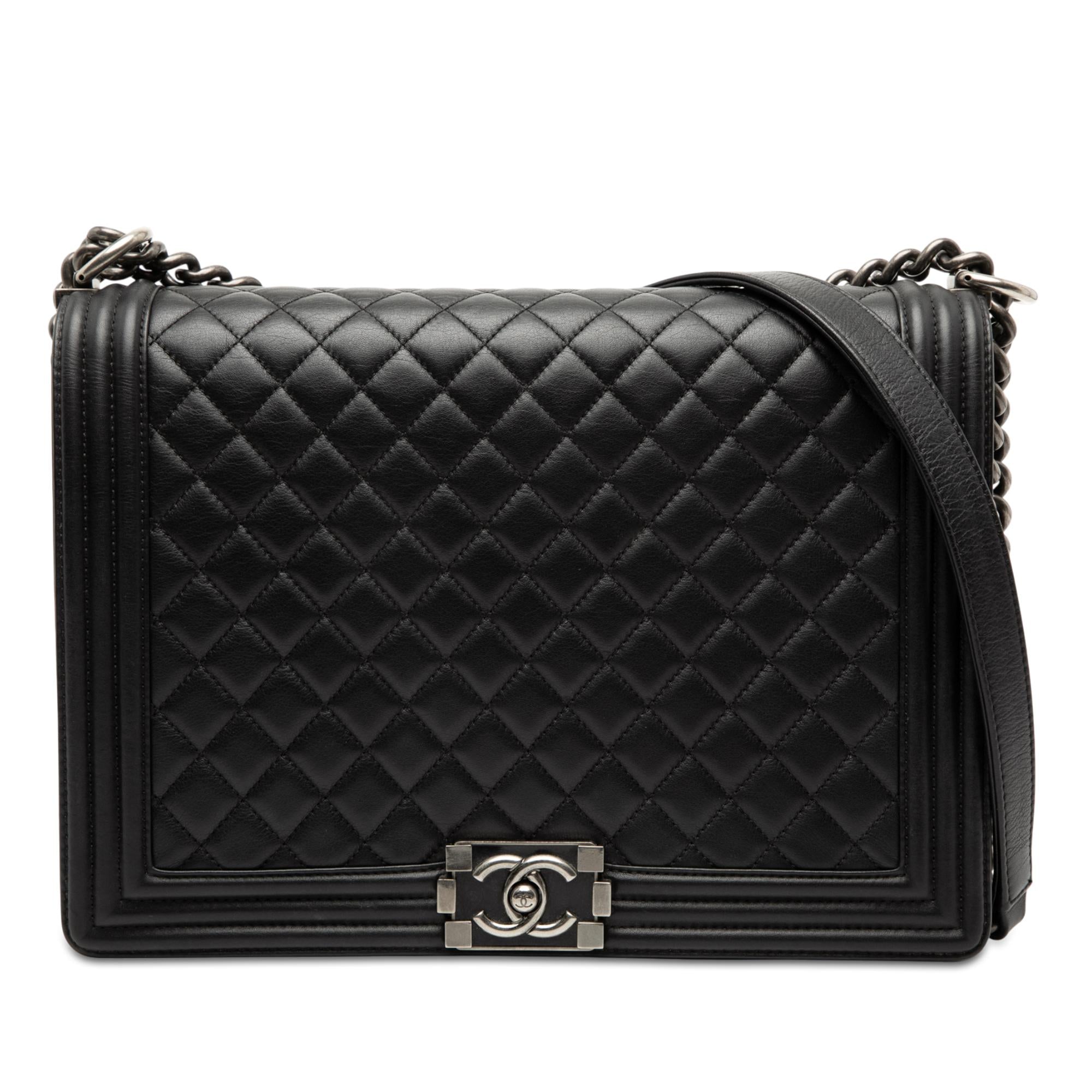 Chanel Large Quilted Lambskin Boy Flap