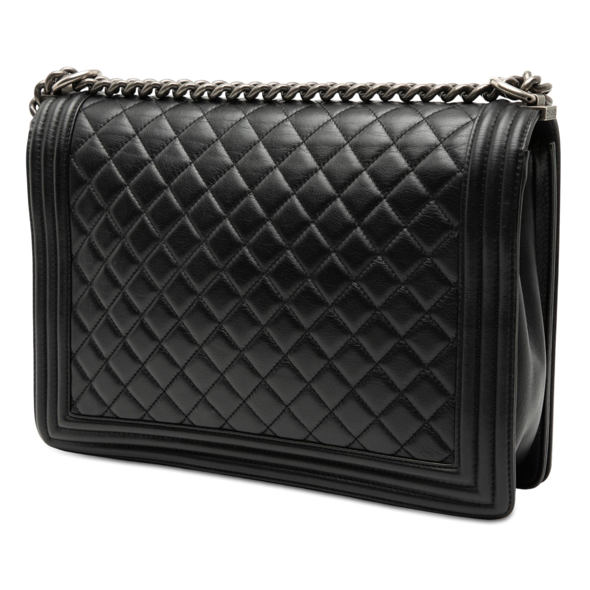 Chanel Large Quilted Lambskin Boy Flap