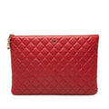 Chanel Large Quilted Lambskin Casino Charms O Case Clutch