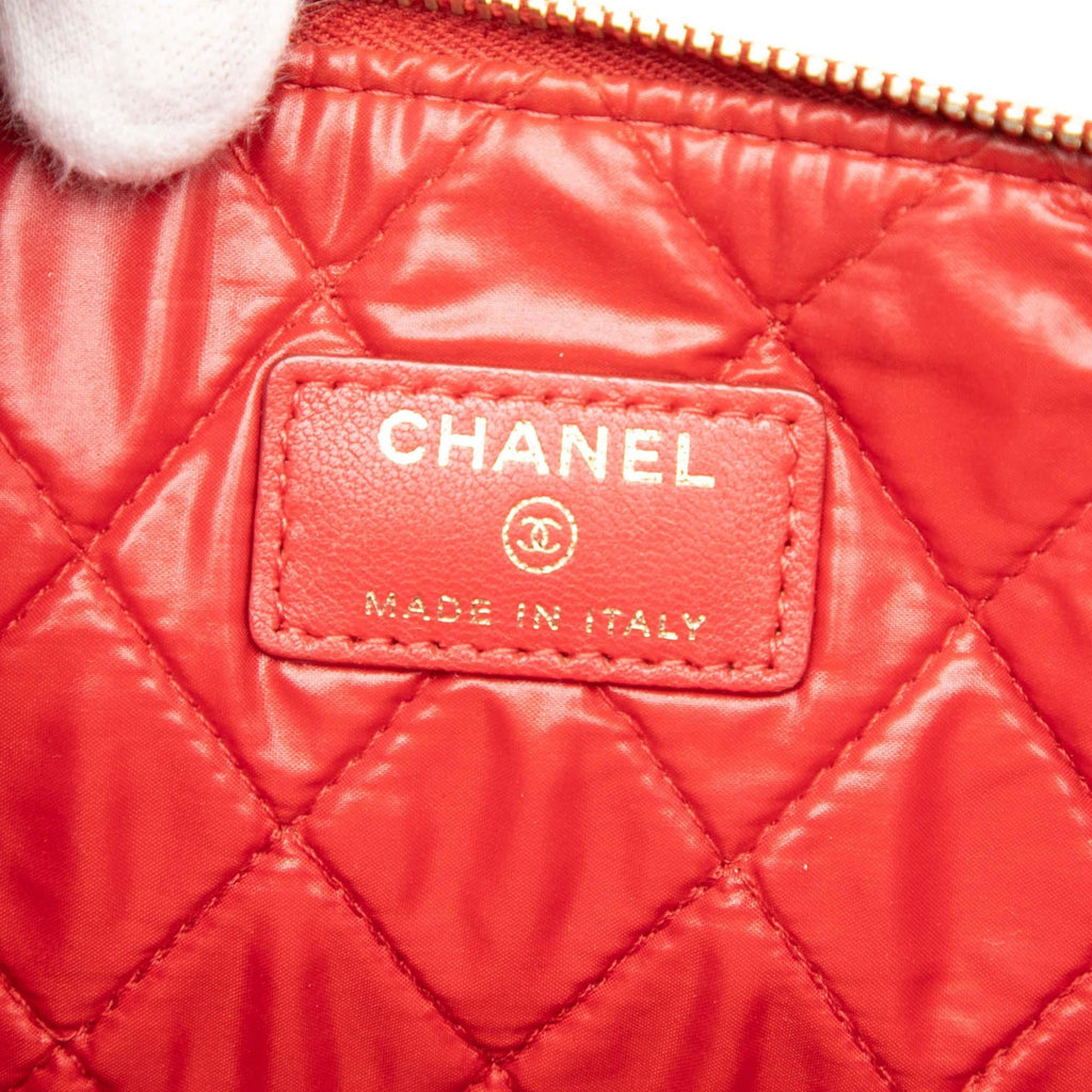 Chanel Large Quilted Lambskin Casino Charms O Case Clutch