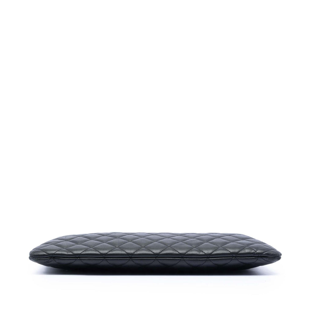 Chanel Large Quilted Lambskin Casino Charms O Case Clutch