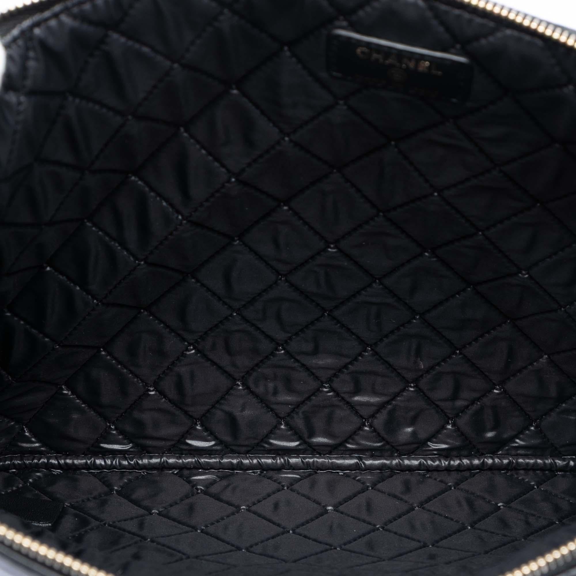 Chanel Large Quilted Lambskin Casino Charms O Case Clutch