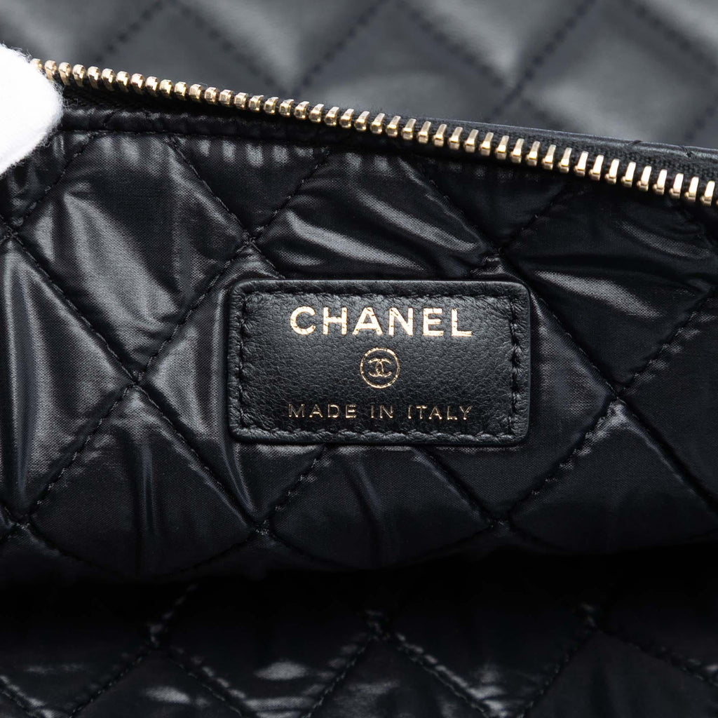 Chanel Large Quilted Lambskin Casino Charms O Case Clutch