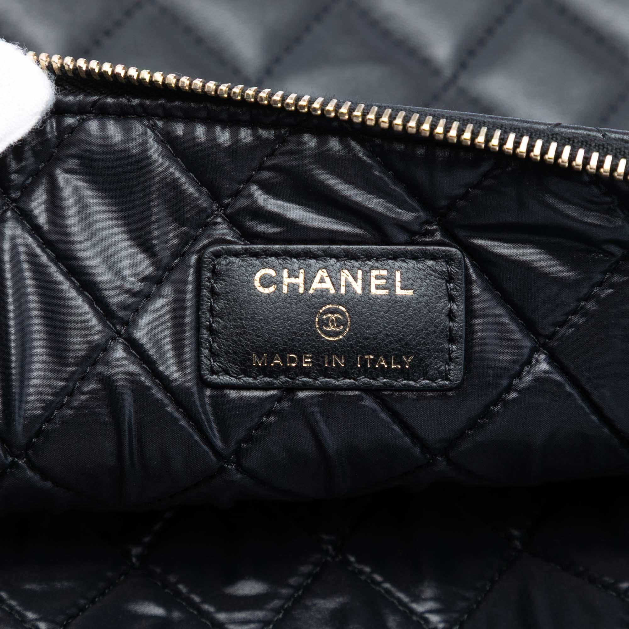 Chanel Large Quilted Lambskin Casino Charms O Case Clutch