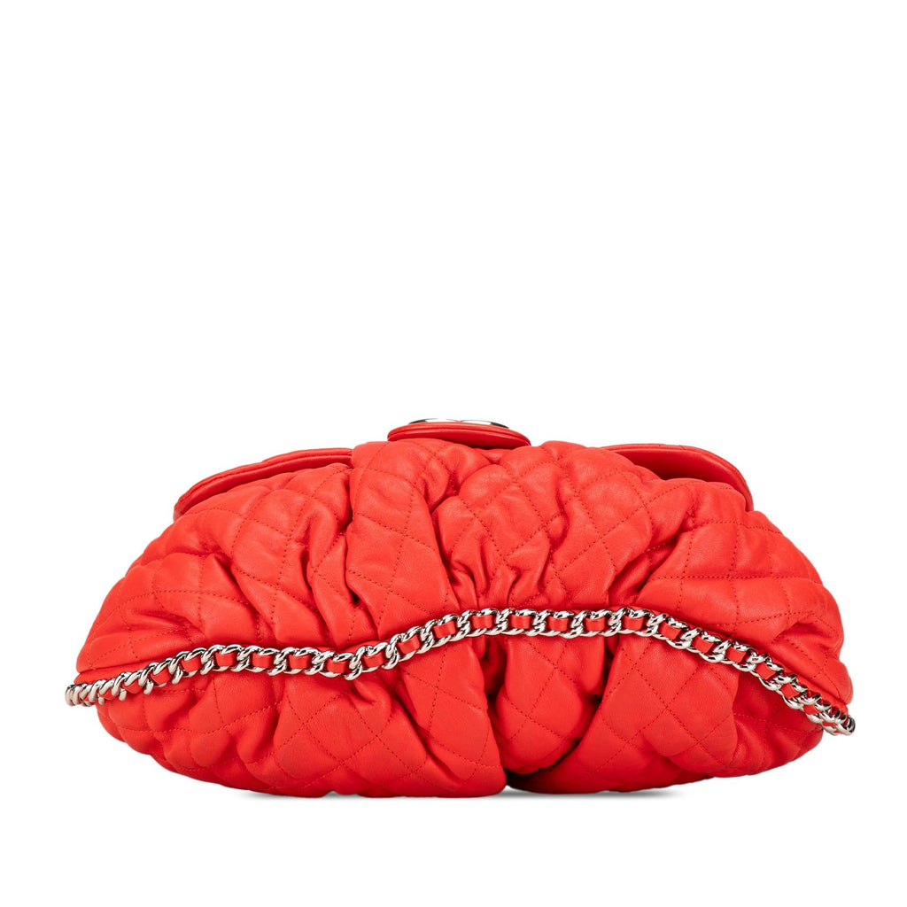 Chanel Large Quilted Lambskin Chain Around Flap
