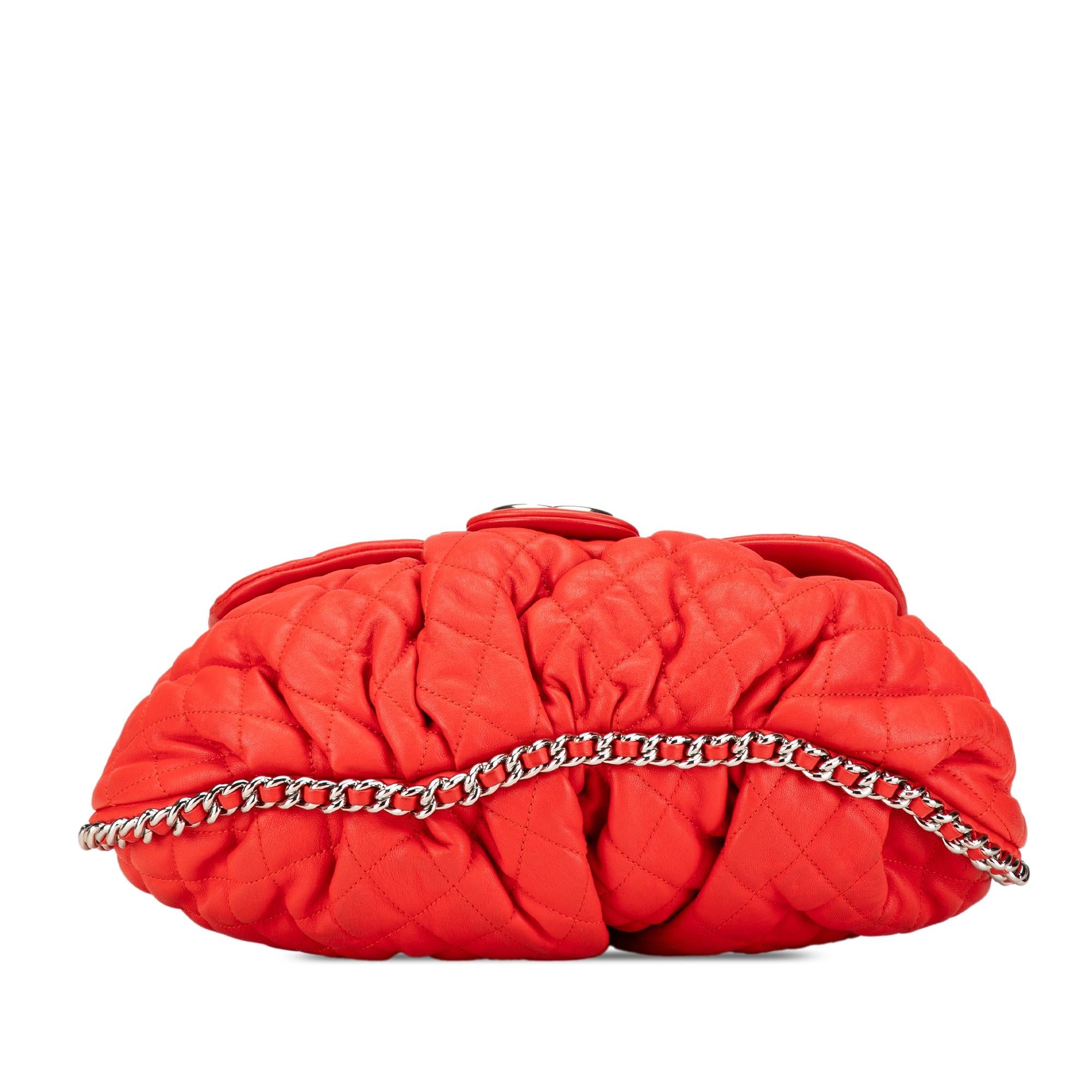 Chanel Large Quilted Lambskin Chain Around Flap