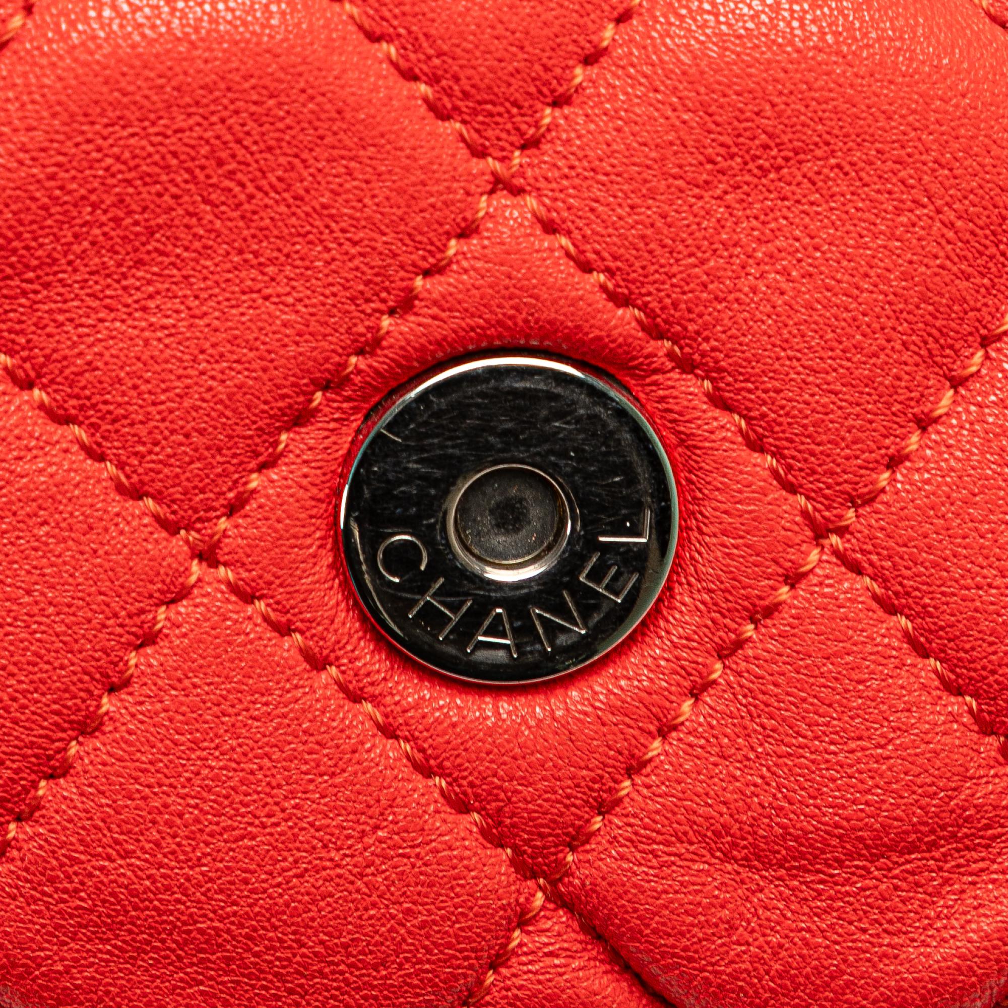 Chanel Large Quilted Lambskin Chain Around Flap