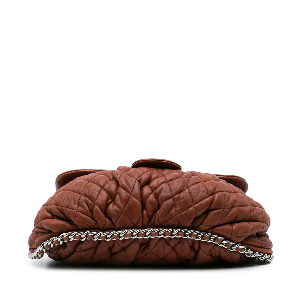 Chanel Large Quilted Lambskin Chain Around Flap