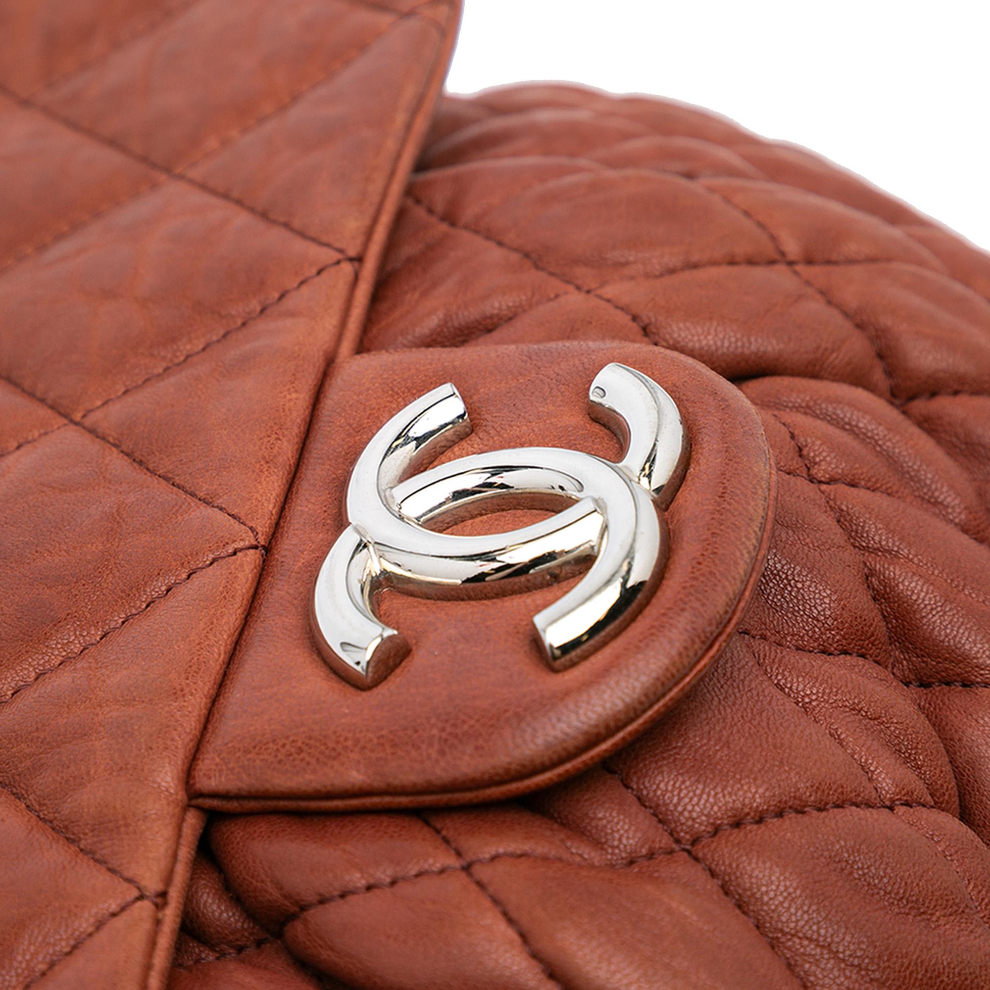 Chanel Large Quilted Lambskin Chain Around Flap