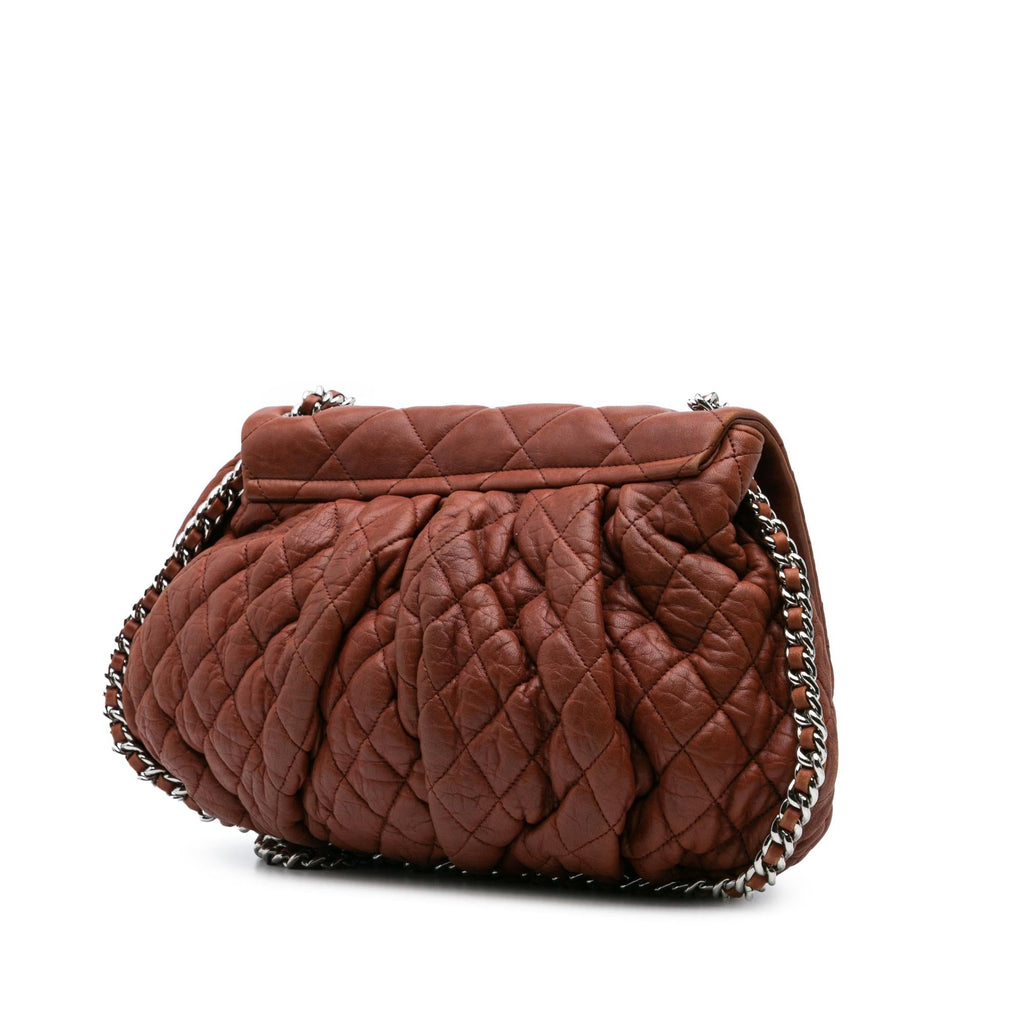Chanel Large Quilted Lambskin Chain Around Flap