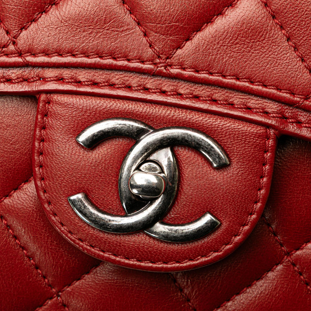 Chanel Large Quilted Lambskin Citizen Zip Flap
