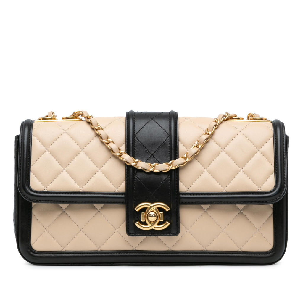 Chanel Large Quilted Lambskin Elegant CC Flap (SHG-haJAFG)