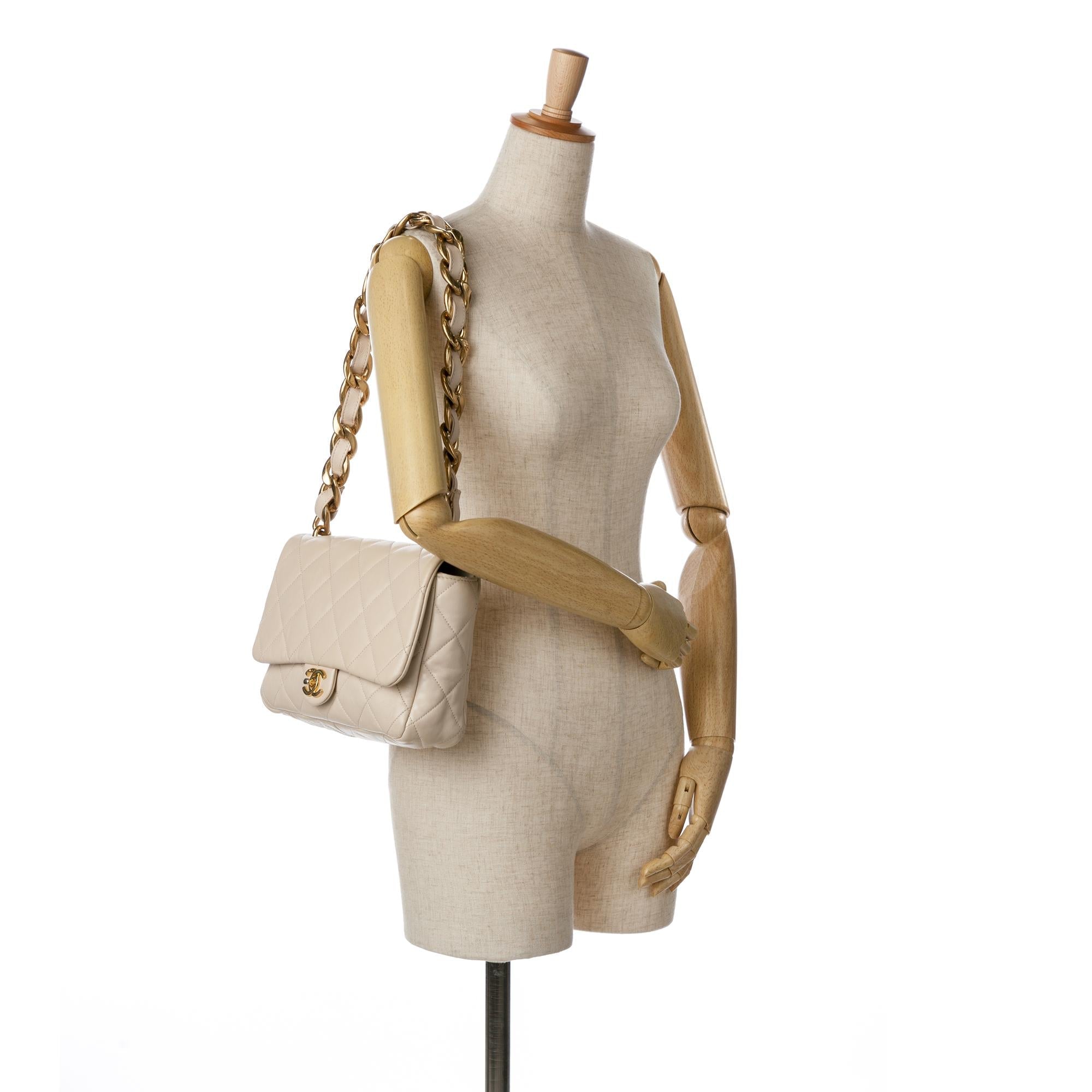 Chanel Large Quilted Lambskin Funky Town Flap (SHG-brQduf)