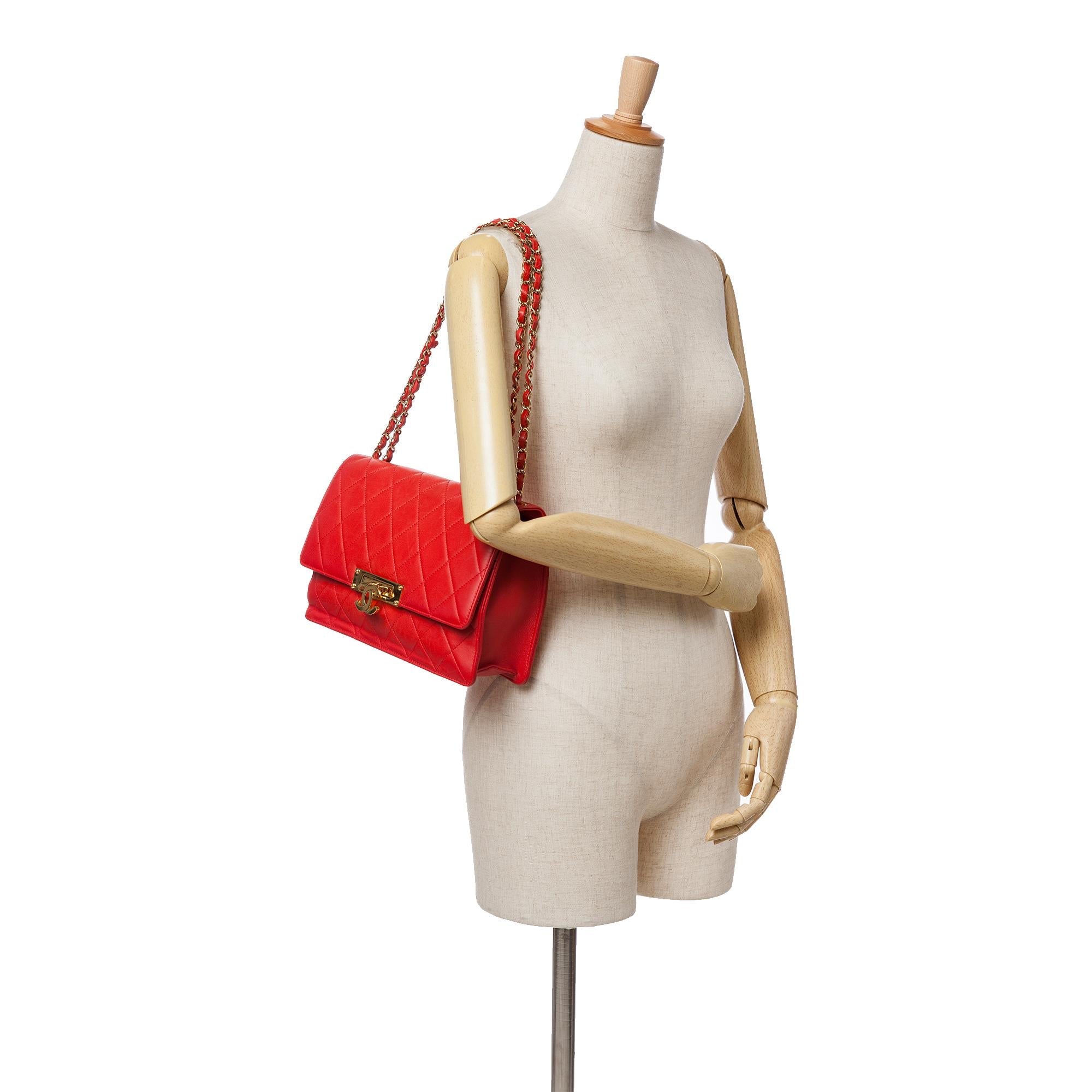 Chanel Large Quilted Lambskin Golden Class Flap
