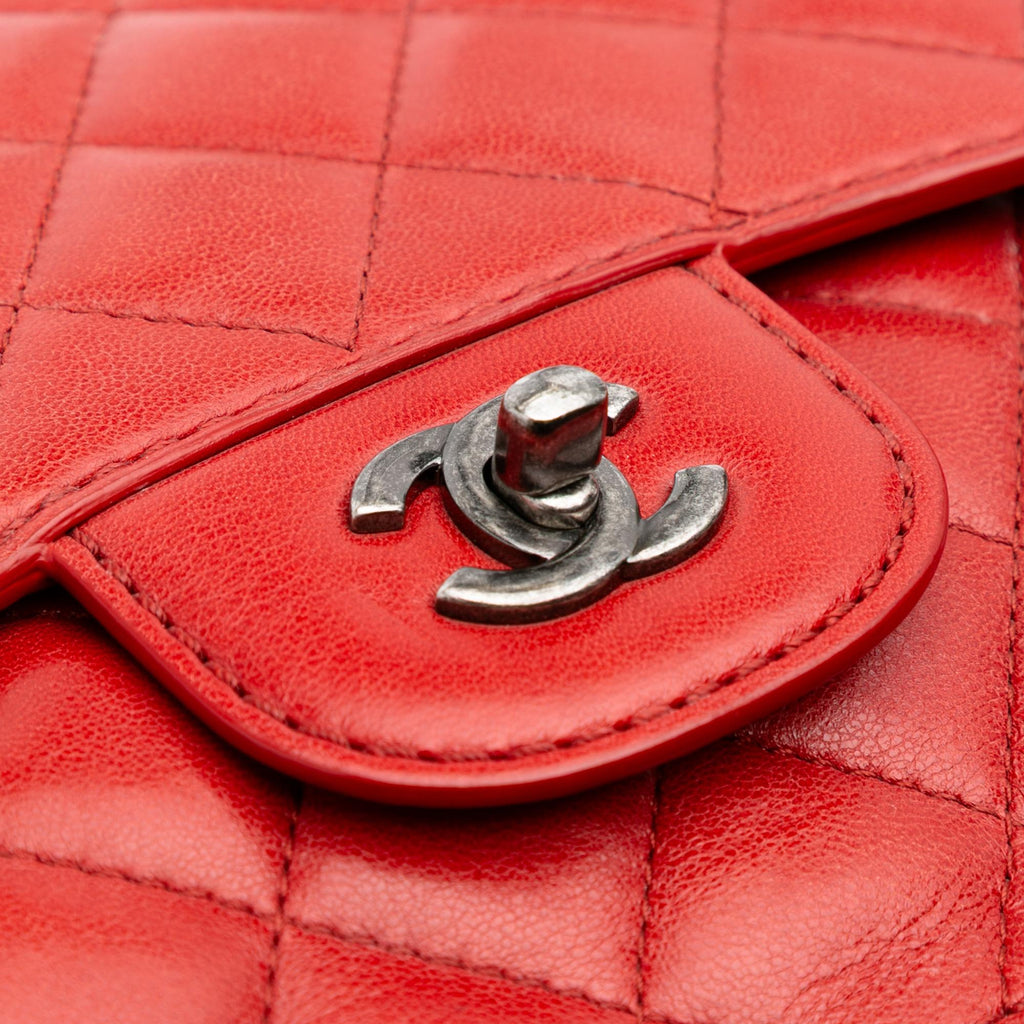Chanel Large Quilted Lambskin Natural CC Flap
