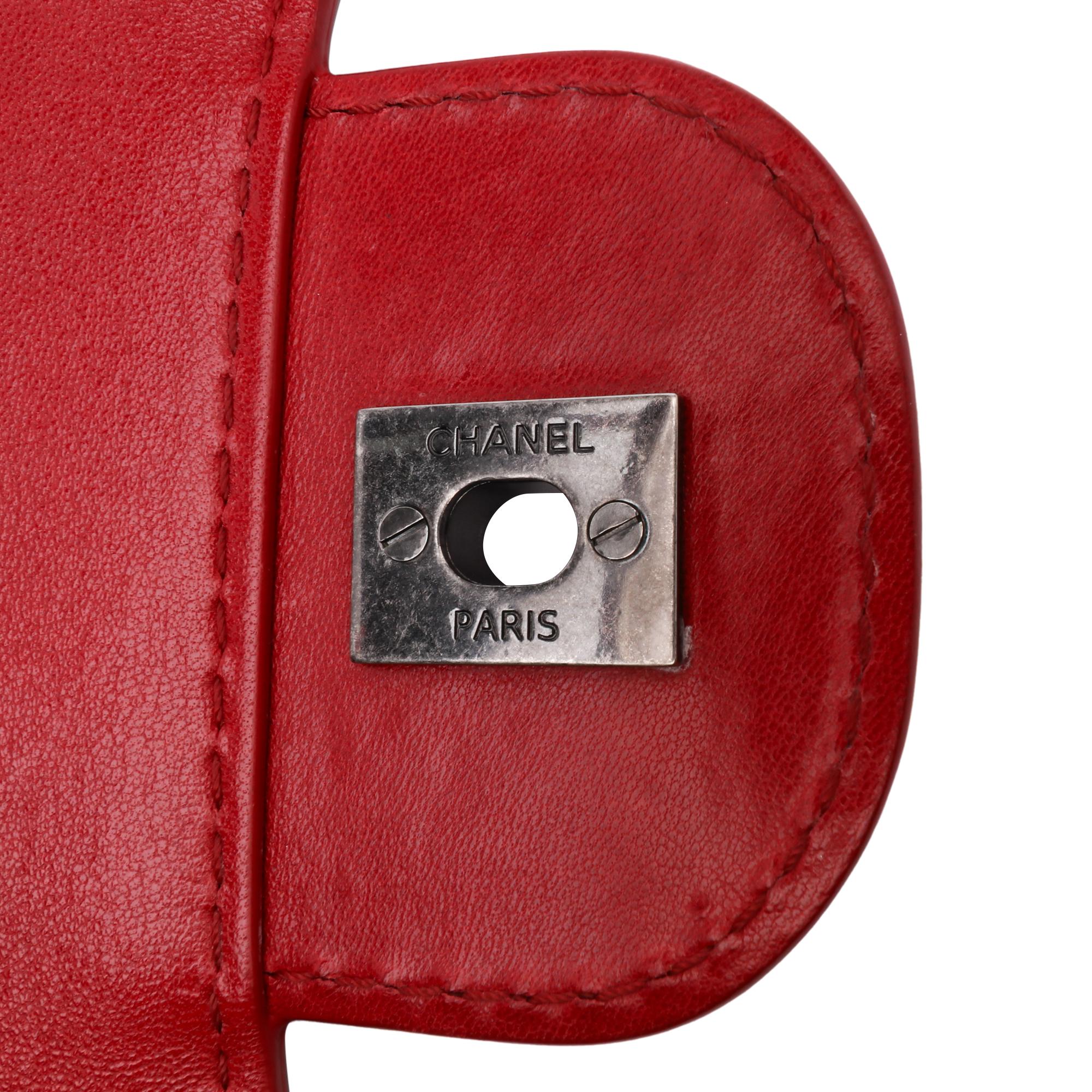 Chanel Large Quilted Lambskin Natural CC Flap