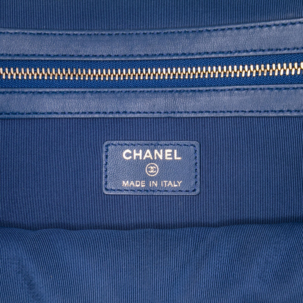 Chanel Large Quilted Lambskin O Case Clutch