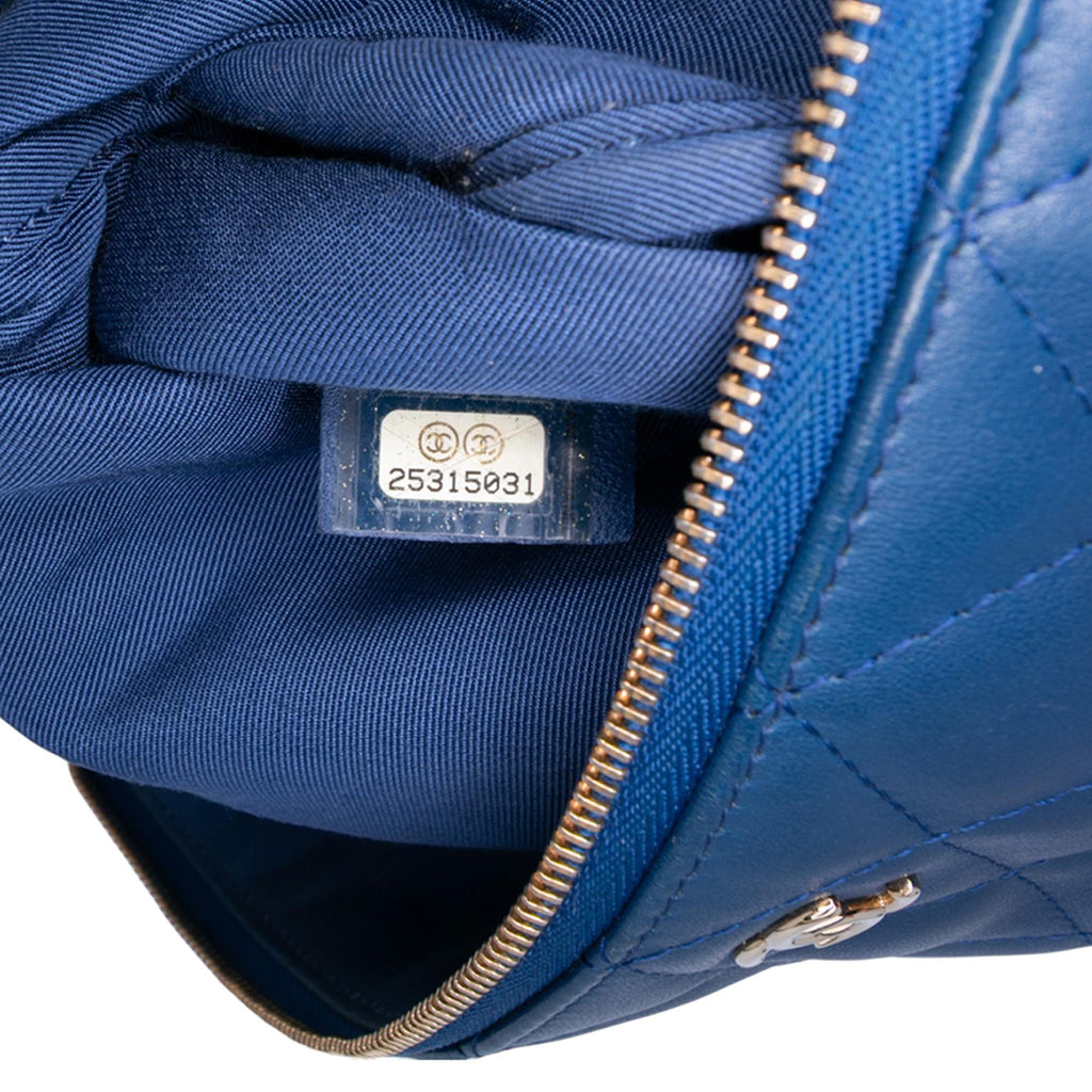 Chanel Large Quilted Lambskin O Case Clutch