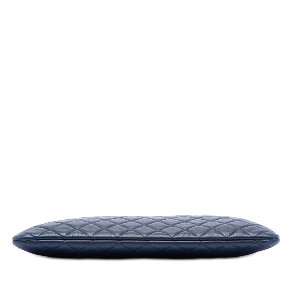 Chanel Large Quilted Lambskin O Case Clutch