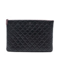 Chanel Large Quilted Lambskin O Case Clutch