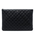 Chanel Large Quilted Lambskin O Case Clutch