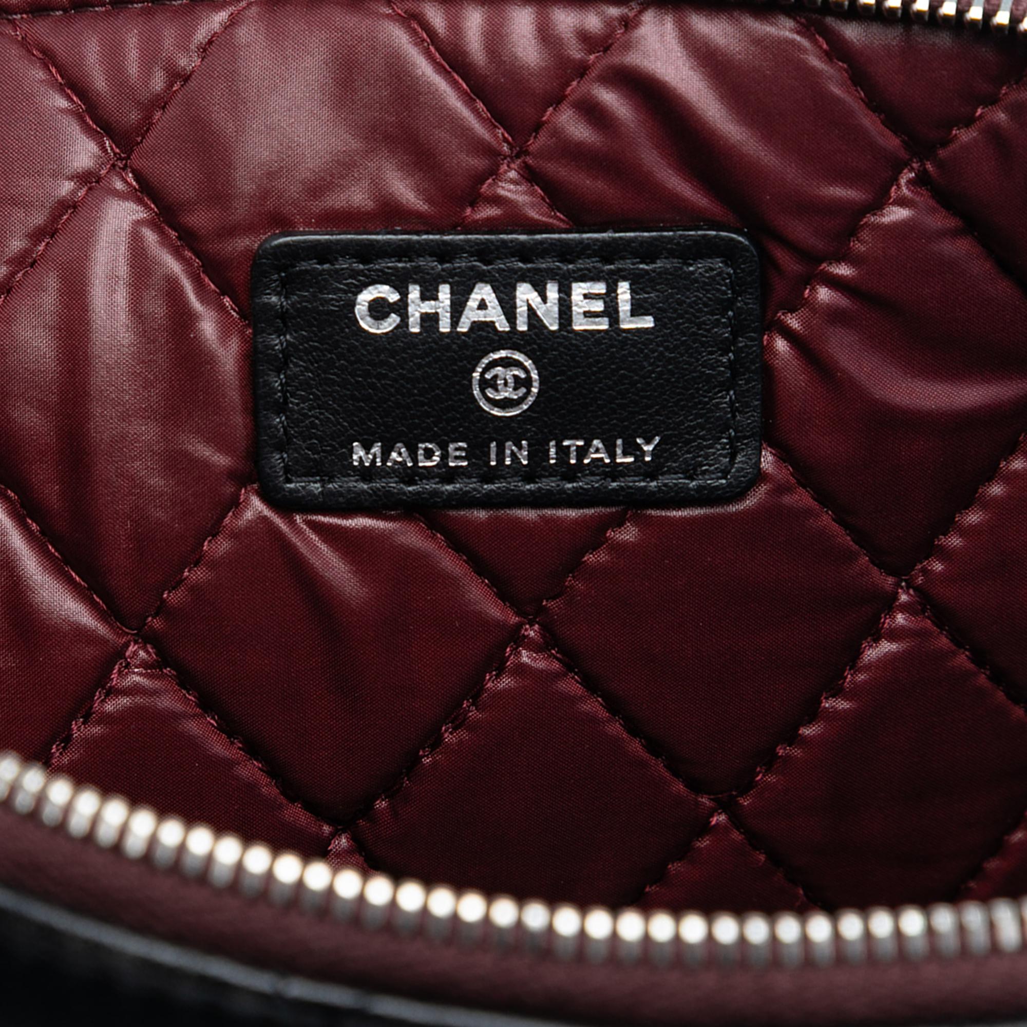 Chanel Large Quilted Lambskin O Case Clutch