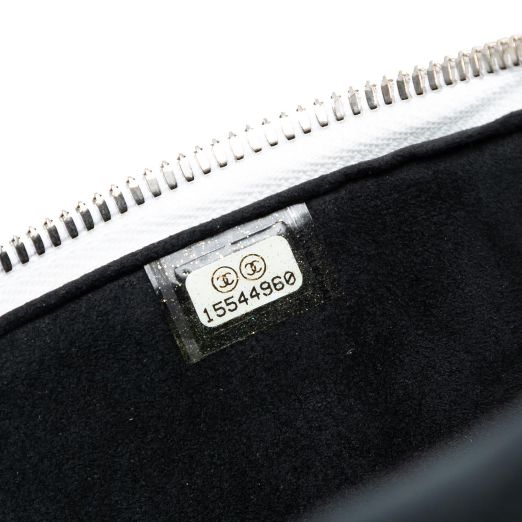 Chanel Large Quilted Lambskin Top Handle Jewelry Box With Chain