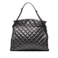 Chanel Large Quilted Metallic Calfskin Chain Me Hobo