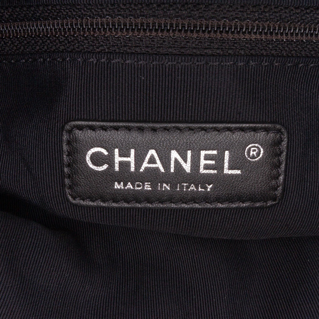 Chanel Large Quilted Metallic Calfskin Chain Me Hobo