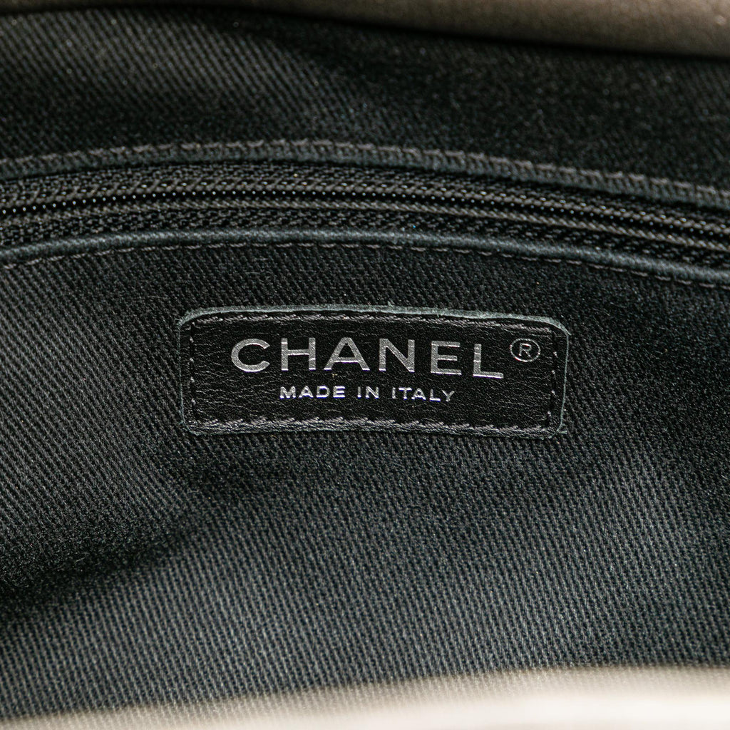 Chanel Large Quilted Metallic Goatskin City Rock Shopping Tote