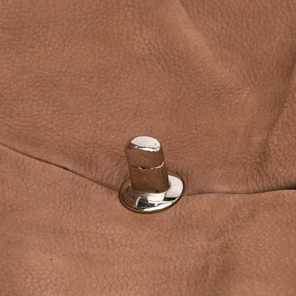 Chanel Large Quilted Nubuck Natural Beauty Split Pocket Flap