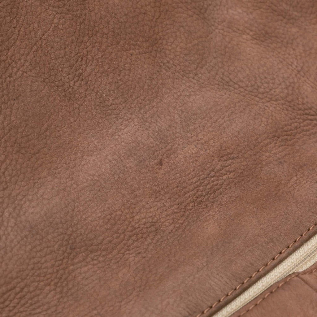 Chanel Large Quilted Nubuck Natural Beauty Split Pocket Flap