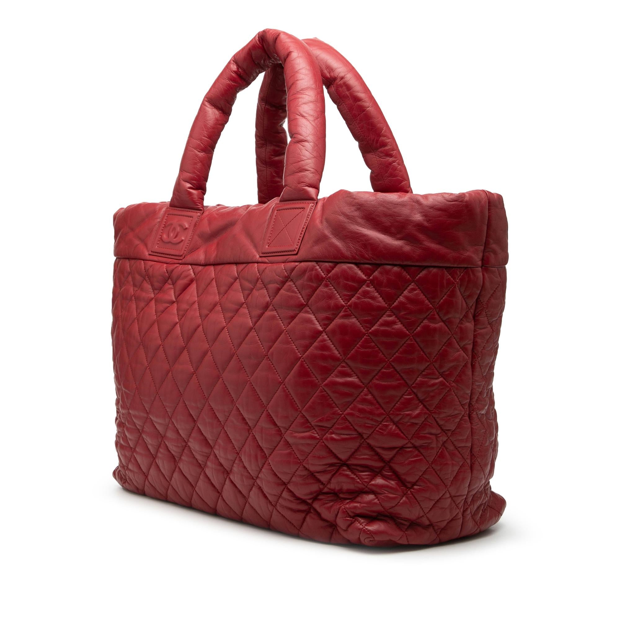 Chanel Large Quilted Nylon Reversible Coco Cocoon Tote