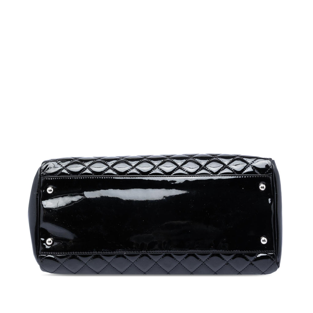 Chanel Large Quilted Patent Just Mademoiselle Bowling Bag