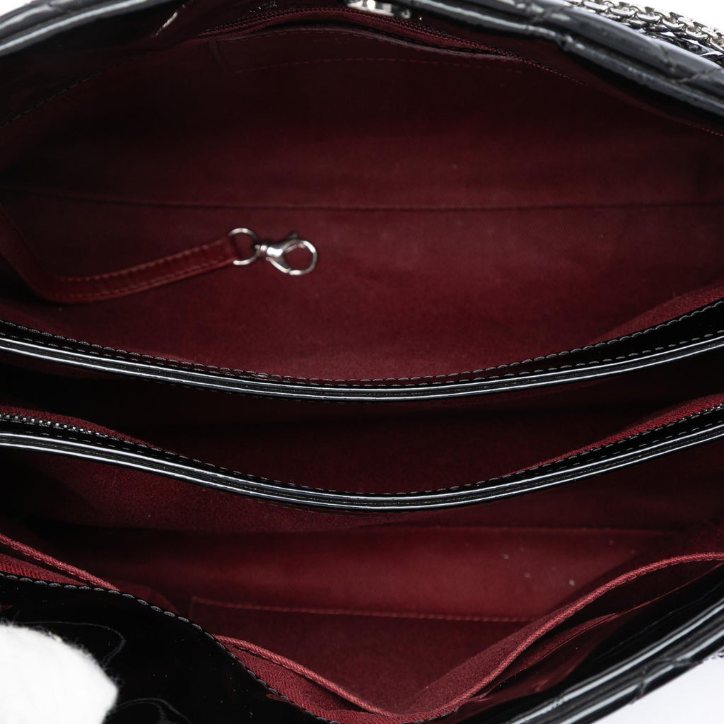 Chanel Large Quilted Patent Just Mademoiselle Bowling Bag